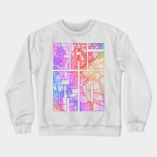 Cairo, Egypt City Map Typography - Colorful Crewneck Sweatshirt